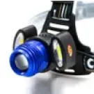 Фонарь налобный СИБИРСКИЙ СЛЕДОПЫТ ""Лайт"", 1 LED+2 COB, zoom, аккум, 220В