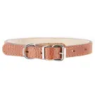 Ошейник Mr.Kranch для собак из натуральной кожи Коричневый, 17-20см