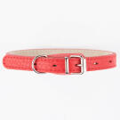 Ошейник Mr.Kranch для собак из натуральной кожи Красный, 17-20см