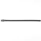 Ошейник Mr.Kranch для собак из натуральной кожи Чёрный, 17-20см