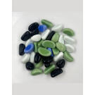 Стеклянные камушки Marlin Aquarium КL0104 в сетке, 300гр