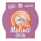 75гр Влажный корм Molina для кошек Цыплёнок и кальмар в желе