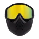 Маска мотоциклетная/снегоходная Следопыт M8, линза yellow chrome
