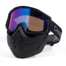 Маска мотоциклетная/снегоходная Следопыт M8, линза chrome multicolor