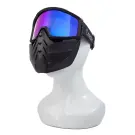 Маска мотоциклетная/снегоходная Следопыт M8, линза chrome multicolor