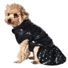Попона утеплённая Triol BE TRENDY для собак с юбкой "Звезда диско" Чёрная XL, 40см