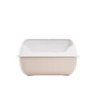 Лоток ALTA для кошек с высоким бортом Бежевый&Белый