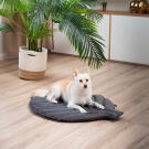 Лежанка Mr.Kranch для собак Листочек средняя, 90*65*5см, серая