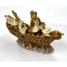 Декорация Marlin Aquarium "Затонувший корабль" для аквариума, 6,5*2,5*4,5см