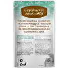 4*35г Лакомство "Деревенские лакомства" для кошек суп из Тунца с Креветками и Крабом