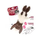 Игрушка Gigwi "Шкурка зайца со сменными пищалками" для собак, 47см