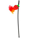 Игрушка-дразнилка Mr.Kranch Клубничка плюшевая с кошачьей мятой для кошек Красная, 17см