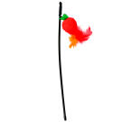 Игрушка-дразнилка Mr.Kranch Клубничка плюшевая с кошачьей мятой для кошек Красная, 17см