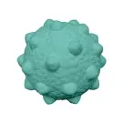 Игрушка Mr.Kranch Мяч с шипами для собак Неоновая голубая, 9,8см