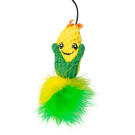 Игрушка-дразнилка Mr.Kranch Кукуруза плюшевая с кошачьей мятой для кошек Зеленая, 17см
