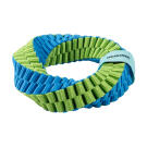 Игрушка Mr.Kranch Плетеное кольцо-спираль для собак Зеленая, 12см