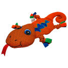 Игрушка Mr.Kranch Ящерка плюшевая для собак Оранжевая, 38см