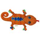 Игрушка Mr.Kranch Ящерка плюшевая для собак Оранжевая, 38см