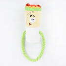 Игрушка Mr.Kranch для собак "Шаурма" плюшевая с канатиком и пищалкой, 21см