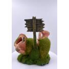 Декорация Marlin Aquarium "Рыбалка запрещена" для аквариума, 10,7*10,3см