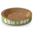 Когтеточка-лежанка овальная Red Bow картонная L, 55*40*9см