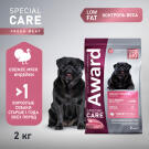 2кг Корм Award SPECIAL CARE Weight Control для взрослых собак всех пород для контроля веса со свежим мясом Индейки