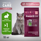 10кг Корм Award SPECIAL CARE Weight Control для взрослых стерилизованных кошек для контроля веса со свежим мясом Кролика