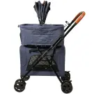 Коляска прогулочная Mr.Kranch двойная для собак и кошек 10+10кг, Голубая