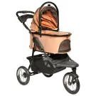 Коляска прогулочная Mr.Kranch повышенной проходимости для собак и кошек до 15кг, Бежевая