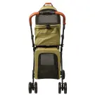 Коляска прогулочная Mr.Kranch двойная повышенной проходимости для собак и кошек 10+10кг, Оливковая