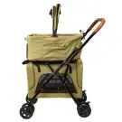 Коляска прогулочная Mr.Kranch двойная повышенной проходимости для собак и кошек 10+10кг, Оливковая