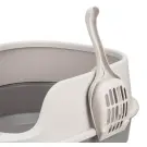 Туалет IDEA "ЛЯ-МУРР" для кошек с совком и высоким бортом Капучино, 48*35,5см