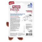 Игрушка Gigwi PLUSH FRIENDZ для собак Мишка со сменными пищалками, 13см