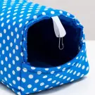 Домик-шалаш LOORI для грызунов Голубой, 17*22*17см