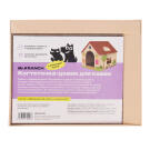 Когтеточка-домик Mr.Kranch для кошек из картона с кошачьей мятой Бежевая, 41,5*39,4*38,5см