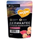 50г Влажный корм Мнямс Деликатес для стерилизованных кошек Куриное филе с Тунцом в соусе