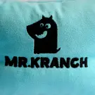 Лежанка Mr.Kranch для собак круглая Голубая 60*50*21см