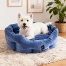 Лежанка Mr.Kranch для собак круглая размер Синяя 50*40*20см