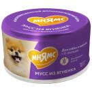 80г Влажный дополнительный корм Мнямс для собак и щенков старше 6 месяцев Мусс из Ягнёнка