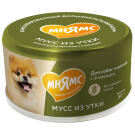 80г Влажный дополнительный корм Мнямс для собак и щенков старше 6 месяцев Мусс из Утки