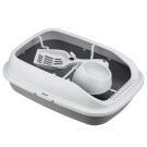 Лоток IDEA "ПЕРВЫЙ" для кошек с высоким бортом, совком и миской Смоки, 41*29см