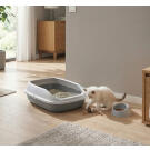 Лоток IDEA "ПЕРВЫЙ" для кошек с высоким бортом, совком и миской Смоки, 41*29см