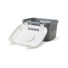 Переноска SAVIC Discovery для животных до 5кг Бело-Серая, 48,5*33*31,5см