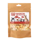 100г Лакомство Smile King для грызунов Плющеный горох, Кукуруза и Морковь