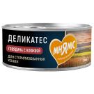 100г Влажный корм Мнямс Delicatesse "Паштет по-шведски" для стерилизованных кошек с Говядиной и Клюквой