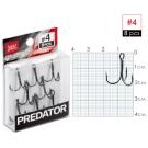 Крючки-тройники Lucky John PREDATOR серия LJH234 004, 8шт