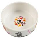 Миска керамическая Mr.Kranch для собак Цветы Прованса Розовая, 420мл