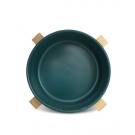 Миска керамическая Red Bow для животных на подставке Зелёная, 300мл