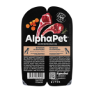 100г Влажный корм AlphaPet SuperPremium для щенков с Ягнёнком и Морковью кусочки в соусе