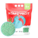 Наполнитель Комфикот комкующийся тофу Зеленый чай, 5л